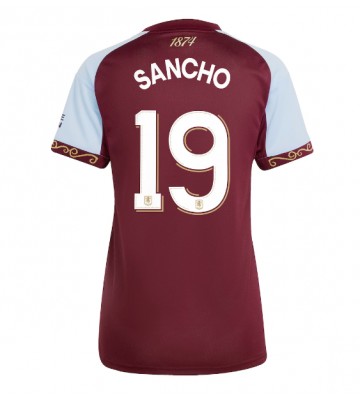 Aston Villa Jadon Sancho #19 Hjemmebanetrøje Dame 2025-26 Kortærmet